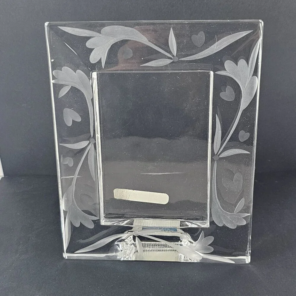 Waterford Marquis Yours Truly Small Frame Lead Crystal Poland 2.75